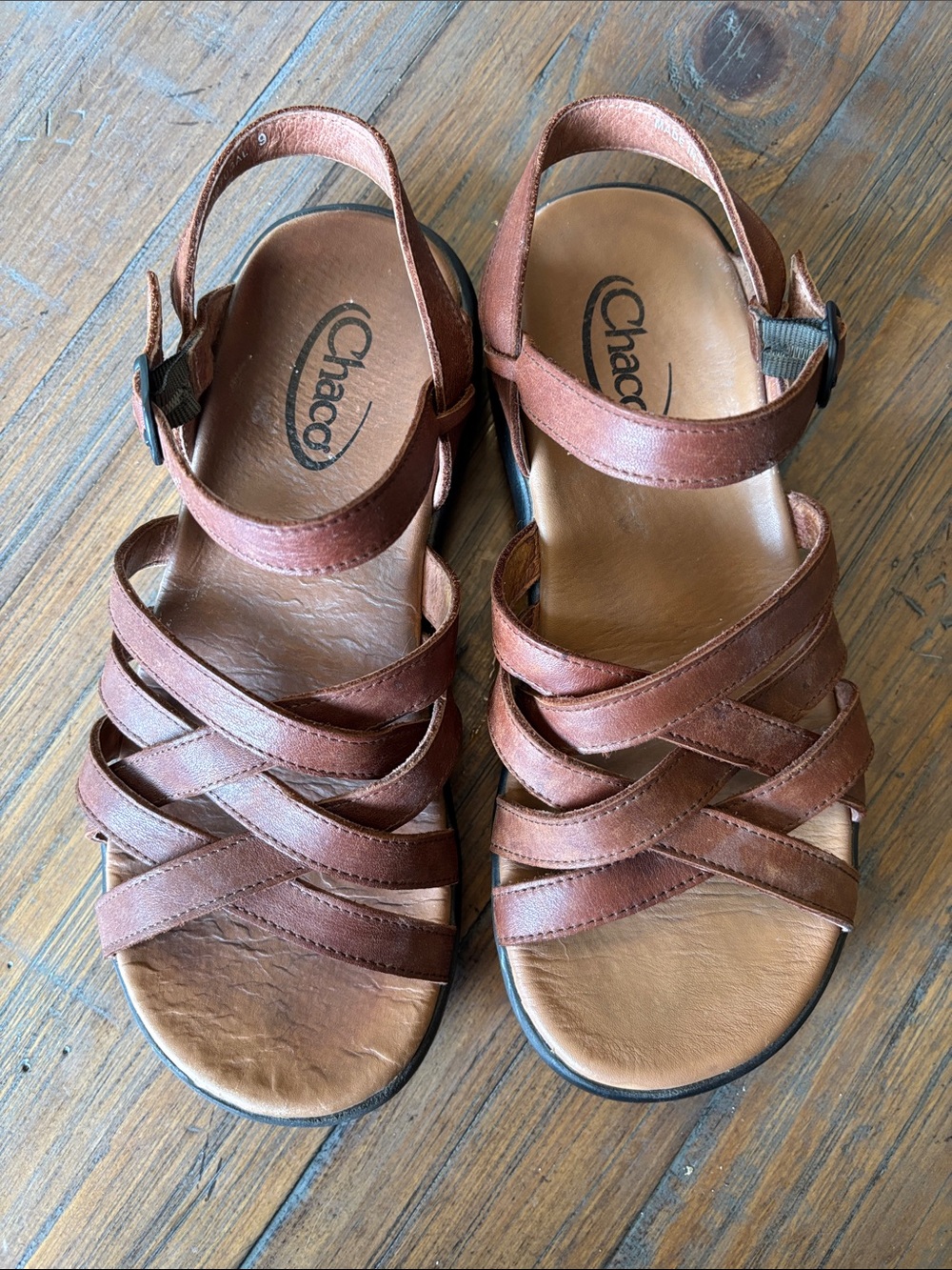 Chaco size 9 medium brown sandals - Picture 3 of 14